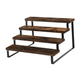 Maxbell Seasoning Rack Tiered Display Riser Stand for Kitchen Cupboard Baking Supply 4 layer