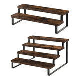 Maxbell Seasoning Rack Tiered Display Riser Stand for Kitchen Cupboard Baking Supply 4 layer