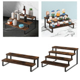 Maxbell Seasoning Rack Tiered Display Riser Stand for Kitchen Cupboard Baking Supply 4 layer