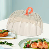 Maxbell Microwave Splatter Cover Kitchen Gadgets Clear Dustproof Food Cover for Bowl Gold Clear