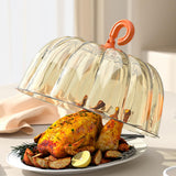 Maxbell Microwave Splatter Cover Kitchen Gadgets Clear Dustproof Food Cover for Bowl Gold Clear