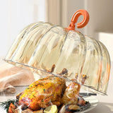 Maxbell Microwave Splatter Cover Kitchen Gadgets Clear Dustproof Food Cover for Bowl Gold Clear