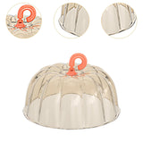 Maxbell Microwave Splatter Cover Kitchen Gadgets Clear Dustproof Food Cover for Bowl Gold Clear