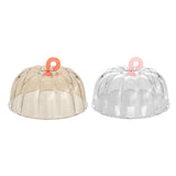 Maxbell Microwave Splatter Cover Kitchen Gadgets Clear Dustproof Food Cover for Bowl Gold Clear