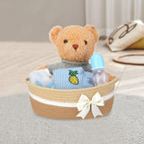 Maxbell Cotton Rope Woven Basket Toy Basket for Cute Toys Bathroom Living Room