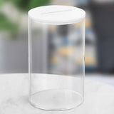 Maxbell Piggy Bank for Adults Money Saving Box for Bedroom Party Favor Festival White lid L