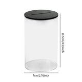 Maxbell Piggy Bank for Adults Money Saving Box for Bedroom Party Favor Festival black lid S