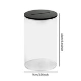Maxbell Piggy Bank for Adults Money Saving Box for Bedroom Party Favor Festival black lid L