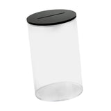 Maxbell Piggy Bank for Adults Money Saving Box for Bedroom Party Favor Festival black lid L