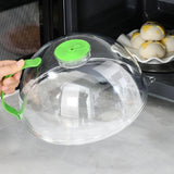Maxbell Microwave Plate Food Covers Lid with Steam Vent for Trays Heating Food Bowls green