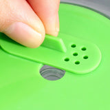 Maxbell Microwave Plate Food Covers Lid with Steam Vent for Trays Heating Food Bowls green