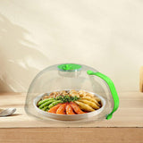 Maxbell Microwave Plate Food Covers Lid with Steam Vent for Trays Heating Food Bowls green