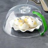 Maxbell Microwave Plate Food Covers Lid with Steam Vent for Trays Heating Food Bowls green
