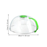 Maxbell Microwave Plate Food Covers Lid with Steam Vent for Trays Heating Food Bowls green