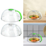 Maxbell Microwave Plate Food Covers Lid with Steam Vent for Trays Heating Food Bowls green