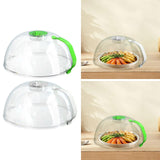 Maxbell Microwave Plate Food Covers Lid with Steam Vent for Trays Heating Food Bowls green