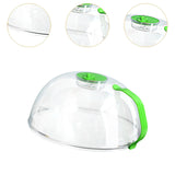 Maxbell Microwave Plate Food Covers Lid with Steam Vent for Trays Heating Food Bowls green