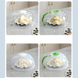 Maxbell Microwave Plate Food Covers Lid with Steam Vent for Trays Heating Food Bowls green