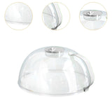 Maxbell Microwave Plate Food Covers Lid with Steam Vent for Trays Heating Food Bowls white