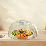 Maxbell Microwave Plate Food Covers Lid with Steam Vent for Trays Heating Food Bowls white