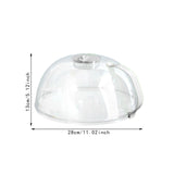 Maxbell Microwave Plate Food Covers Lid with Steam Vent for Trays Heating Food Bowls white