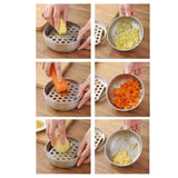 Maxbell Potato Grater Box with Storage Container Fruit Chopper for Carrots