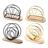 Maxbell Napkin Holder Upright Stand Tissue Dispenser for Picnic Buffet Dinner Tables Sector black