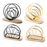 Maxbell Napkin Holder Upright Stand Tissue Dispenser for Picnic Buffet Dinner Tables Sector black
