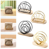 Maxbell Napkin Holder Upright Stand Tissue Dispenser for Picnic Buffet Dinner Tables Sector black