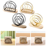 Maxbell Napkin Holder Upright Stand Tissue Dispenser for Picnic Buffet Dinner Tables Sector black
