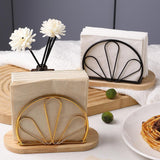 Maxbell Napkin Holder Upright Stand Tissue Dispenser for Picnic Buffet Dinner Tables Sector black