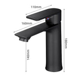 Maxbell Bathroom Sink Faucet Fashion Kitchen Sink Tap for Farmhouse Bathroom Kitchen Black