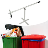 Maxbell Manual Trash Compactor Tool Sturdy for Outdoor Dustbin Trash Can Rubbish Bin