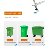 Maxbell Manual Trash Compactor Tool Sturdy for Outdoor Dustbin Trash Can Rubbish Bin
