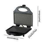 Maxbell Waffle Machine 850W Multifunctional Easy Storage Fast Heating Sandwich Maker Style A