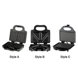 Maxbell Waffle Machine 850W Multifunctional Easy Storage Fast Heating Sandwich Maker Style A