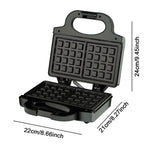 Maxbell Waffle Machine 850W Multifunctional Easy Storage Fast Heating Sandwich Maker Style C