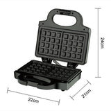 Maxbell Waffle Machine 850W Multifunctional Easy Storage Fast Heating Sandwich Maker Style C