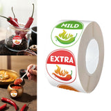 Maxbell 500x 4 Level Home Spiciness Indicator for Grocery Store Hot Sauce Restaurant