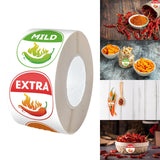 Maxbell 500x 4 Level Home Spiciness Indicator for Grocery Store Hot Sauce Restaurant