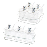 Maxbell Clear Spice Pots Container Storage Seasoning Box Set for Sugar Salt set of 3
