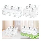 Maxbell Clear Spice Pots Container Storage Seasoning Box Set for Sugar Salt set of 3