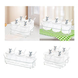 Maxbell Clear Spice Pots Container Storage Seasoning Box Set for Sugar Salt set of 3