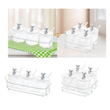 Maxbell Clear Spice Pots Container Storage Seasoning Box Set for Sugar Salt set of 3