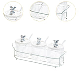 Maxbell Clear Spice Pots Container Storage Seasoning Box Set for Sugar Salt set of 3