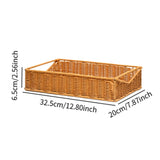 Maxbell Woven Bread Basket Picnic Basket Fruit Basket for Countertop Cupboard Onions Orange S