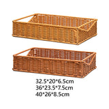 Maxbell Woven Bread Basket Picnic Basket Fruit Basket for Countertop Cupboard Onions Orange S