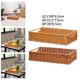 Maxbell Woven Bread Basket Picnic Basket Fruit Basket for Countertop Cupboard Onions Orange S