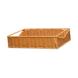Maxbell Woven Bread Basket Picnic Basket Fruit Basket for Countertop Cupboard Onions Orange L