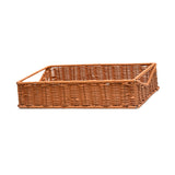 Maxbell Woven Bread Basket Picnic Basket Fruit Basket for Countertop Cupboard Onions Brown M
